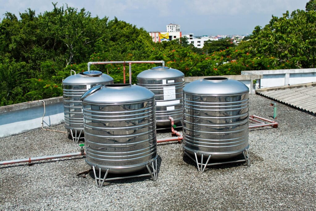 Image about Water Tank installation in commercial business property